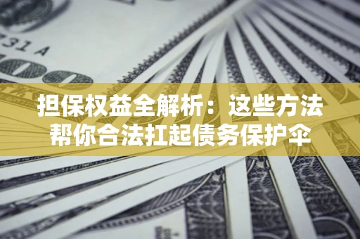 武汉担保权益全解析：这些方法帮你合法扛起债务保护伞