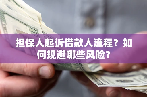 武汉担保人起诉借款人流程？如何规避哪些风险？