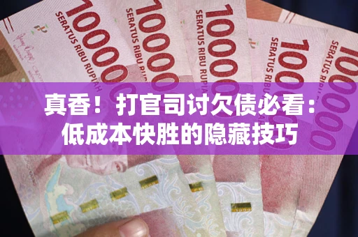 武汉真香！打官司讨欠债必看：低成本快胜的隐藏技巧