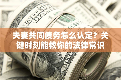 武汉夫妻共同债务怎么认定？关键时刻能救你的法律常识